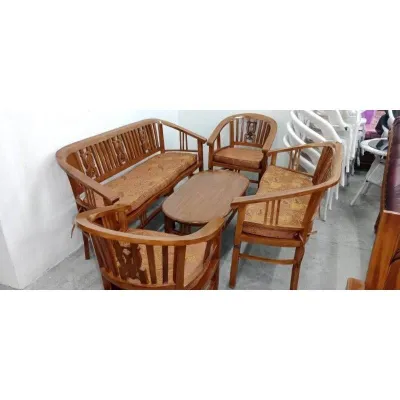 JATI TEA SET 1 + 2 TEAK WOOD TEA SET GARDEN SET TEA SET LOUNGE SET WOODEN CHAIR