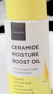 SCARLETT Whitening Ceramide Moisture Boost Oil Indonesia / Pelembab Wajah 10ml / Hyaluronic Acid / Squalane / Rosehip Seed / Sweet Almond / Moisturizer Moisturizing Cream Minyak / Melembabkan Merawat Skin Barrier Kulit Muka / Skincare Face Care Series