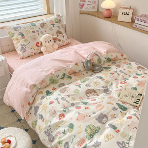 Dormitory Dedicated 100% Cotton Bedding Set Bedsheet Quilt Cover