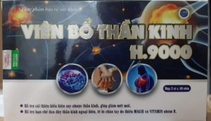 Bổ Thần Kinh H9000 Medijapan (H/30v) ổn định tinh thần tăng cường lưu thông máu giảm mệt mỏi đau mỏi tê buồn chân tay
