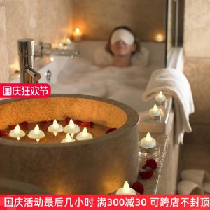 Led Floating Candle Bath Bathtub Decoration Bright When in Water Waterproof Candle Water Decoration Smoke-Free Candle Light