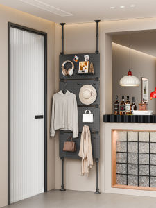 QIANKUOTAI | Slender Stand-to-ceil Wall-mounted Storage Rack