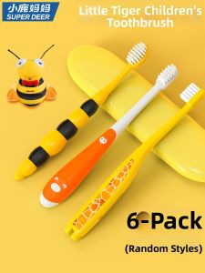 SUPER DEER | Childrens Soft Bristle Small Head Toothbrush 2-12 Years Old