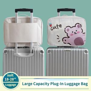 Travel Storage Bag Trolley Case Storage Bag Short Distance Clothing Sorting and Organizer Bag Hangable Multifunctional Portable Luggage Bag