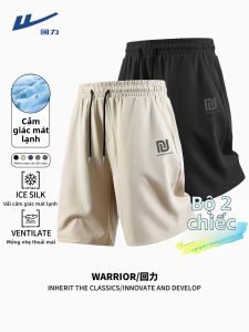 Warrior | Quần Short Thể Thao Cỡ Lớn Chất Liệu Kẻ Sọc Tơ Lạnh Nhanh Khô Thời Trang