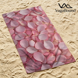 Khăn Tắm Biển Khô Nhanh Blush Petal Cascade Siêu Nhẹ Siêu Thấm Hút Nhanh Khô Mùa Hè Phải Có Khăn Polyester In Họa Tiết