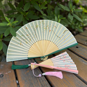 Mini 18cm Folding Fan Portable Chinese Style Ancient Fashion Hanfu Cheongsam Foldable Fan Summer Breeze Small Hand Fan