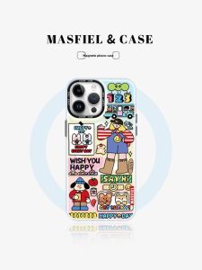 MASFEIL | Magnetic Stand Case with Drop Protection for iPhone 15