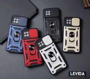 Case Itel S23 Itel A50 4G Case Robot Slide Kamera Protect Ringstand