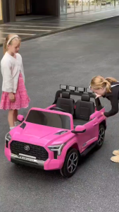 Children Toy รถแบตเตอรี่ รถไฟฟ้า รถของเล่น ลิขสิทธิ์แท้ TOYOTA มีเสียง มีไฟ สำหรับเด็ก No.4154