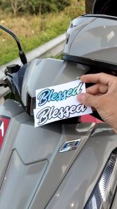 Stickers Waterproof BLESSED Motor Accessories Stickers for Motorcycle Sticker Hologram Honda Vinyl Stiker Decals
