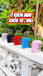 Ổ Khóa Inox 3 Vòng Số Chống Rỉ Sét Dài 5.3Cm