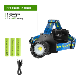 998000000LM Most Powerful LED Headlamp Ultra Bright 8000M Head Flashlight Rechargeable Head Torch Fishing Hunting Headlight