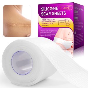 Clear Silicone Scar Sheets 4cm x 1.5m Plester bekas luka silikon transparan