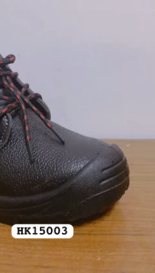 Hammer Kings HK2 Safety Shoes 15003 Steel Toe Cap Steel Midsole Leather Safety Shoes Anti-Slip Mid Cut Lace