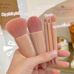 bộ cọ cao cấp kèm gương bánh bèo