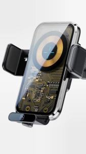 15W Wireless Fast Charger Car Mount Air Vent Mobile Phone Holder For iPhone 15 14 13 12 11 Xiaomi Samsung Fast Charging Station