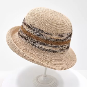 MATEYOYO ผู้หญิงหมวกซันแคปบีชหมวกกันแดด ที่หรูหราหมวกกันแดดสบาย ๆ หมวกกันแดดแบบพกพาหมวกชายหาดหมวกกันแดดป้องกันแสงแดดหมวกป้องกันรังสี UV หมวกชาวประมงสำหรับฤดูร้อนเดินทางกลางแจ้ง