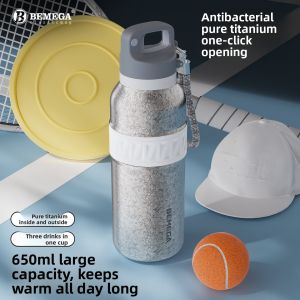 zuvor | Pure Titanium Insulated Cup with Straw