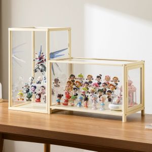 Acrylic Display Case Storage Box Transparent Desktop Organizer for Figurines Anime Accessories Dustproof Showcase Exhibitor