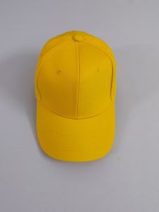 Pure ผ้าฝ้าย Safety Yellow Hat Custom Bordir School Logo Baseball Cap For Middle And Primary School Students Name