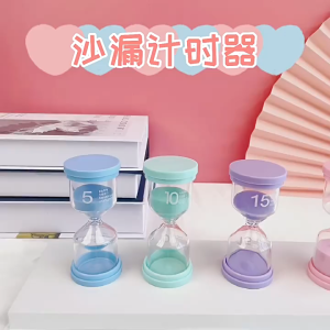 นาฬิกาทรายจับเวลามีแบบเวลาที่นิยมที่ครบครันที่สุด 3 / 10 / 30 นาที สีพาสเทล สําหรับเด็ก G3577