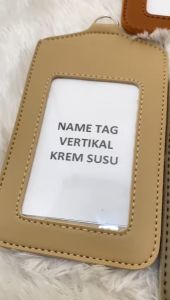 NAME TAG KULIT / ID CARD HOLDER KULIT / ID CARD / GANTUNGAN NAMA RN13