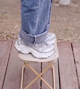 Outdoor Folding Stool Lightweight Mini Portable Stool Picnic Barbecue Camping Fishing Chair