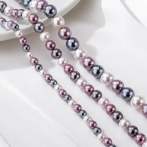 Natural Shell Beads Pearls round Loose Beads Handmade Diy Making Bracelet Necklace Jewelry Material Accessories