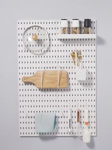 Pegboard Wall Organizer Punching-free Diy Metal Wall Mounted Storage Rack