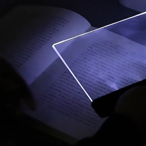 Night Reading Lamp Flat Plate Book Light Eye Protection LED Transparent Flat Panel Reading Light
