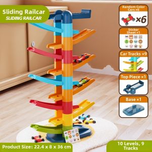Inertial Gliding Track Car Educational Toy