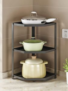 YIXIN | Triangle Corner Pot Rack Storage Shelf