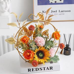 MONLEYTA | Luxury Northern Europe Artificial Flowers Home Dining Table Decoration Living Room Display Sample House Decor Flower Ornaments