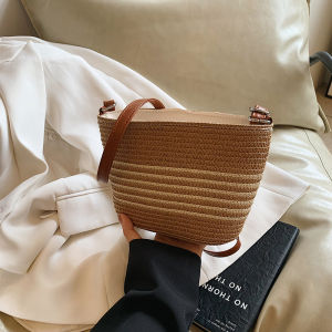 Túi Đeo Chéo Nhỏ Bằng Rơm Mùa Hè Túi Đeo Chéo Đi Biển Túi Đeo Chéo Thường Ngày Túi Đeo Chéo Kiểu Thùng Túi Đeo Chéo Mềm