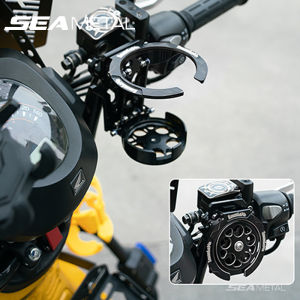 SEAMETAL Foldable Turntable Motorcycle Cup Holder For Handlebar Motorcycles Bottle Holder Water Cup Bracket Holder Accessories