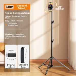 xiaotian | Adjustable Tripod For Outdoor Video Live Streaming And Photography Portable Support Bracket