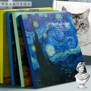20K ，Van Gogh Sketchbook Sunflower Starry Sky Thickened Student Art Painting Picture Book