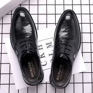 Business Casual Low-cut Breathable Mens Leather Shoes