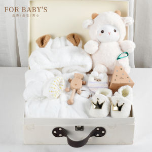 Newborn Baby Clothes Gift Box Set Warm Meeting Outfit for 1 Month Old Baby Cotton Clothes Korean Style Infant Clothing