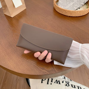 Long Thin Womens Wallet Multi-Card Slot Fashionable Versatile Simple Student Leather Clutch Bag Korean Style Summer New Arrival