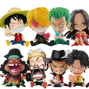 Bandai | Anime One Piece 17 Styles Zoro Luffy Sanji Ace Robin Nami Frank Usopp Brook Chopper PVC Decoration Figural Model Toy Gifts Hot
