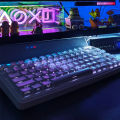 Keycaps Jet75 Black Fog Transparent Side-Engraving Magnetic Axis Customizable Keycaps for Mechanical Keyboard Readson. 