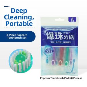 Portable Disposable Travel No-rinse Toothbrush Soft-bristled