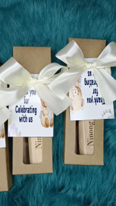 : 🎁 Personalized Can Opener with Tag Ribbon & Abaca – Gift-Ready Souvenir with Plastic Sleeve