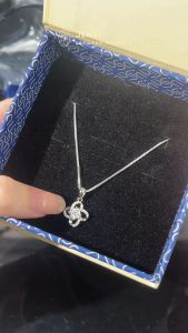 Dây Chuyền Kim Cương Moissanite 5 Ly JENSY Xi Bạch Kim Kiểm Định GRA "Lilac Soul" VCJ2 Vòng Cổ Nữ