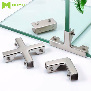 MOMO 304 Stainless Steel T-shaped L-shaped Glass Fixed Clip Ceramic Tile Clip Fish Tank Reinforcement Clip