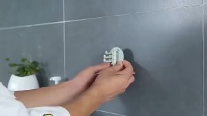 180 Degree Rotatable Hanging Hook Plastic Adjustable 3 Hooks Punch Free Storage Holders Coat Hanger for Kitchen Bathroom