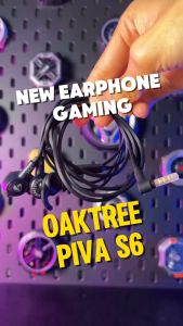 Oaktree Piva Falcon S6 In Ear Earphone Headset Gaming Jack 3.5mm Stereo Hi Res Audio