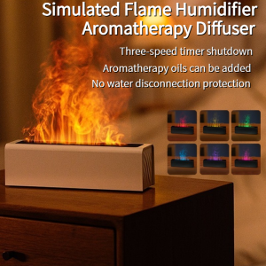 Portable Car & Home Humidifier 150ml | Flame Effect Aroma Diffuser for Household Office USB Powered